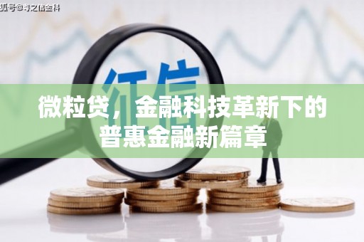 户县微粒贷，金融科技革新下的普惠金融新篇章