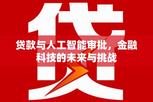 户县贷款与人工智能审批，金融科技的未来与挑战