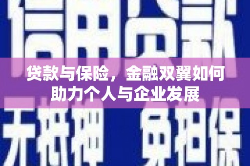 户县贷款与保险，金融双翼如何助力个人与企业发展