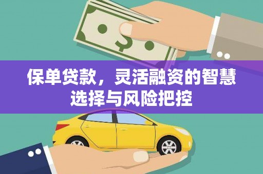 户县保单贷款，灵活融资的智慧选择与风险把控