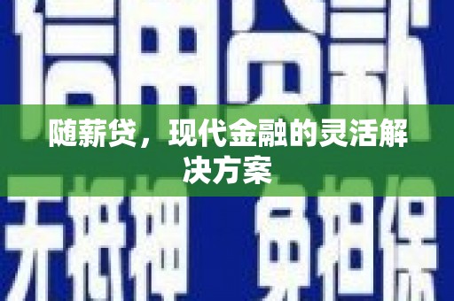 户县随薪贷，现代金融的灵活解决方案