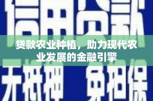 户县贷款农业种植，助力现代农业发展的金融引擎