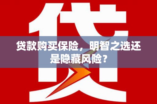 户县贷款购买保险，明智之选还是隐藏风险？