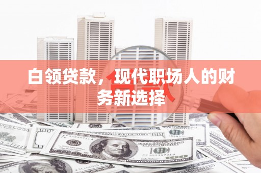 户县白领贷款，现代职场人的财务新选择