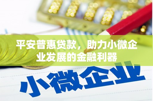 户县平安普惠贷款，助力小微企业发展的金融利器