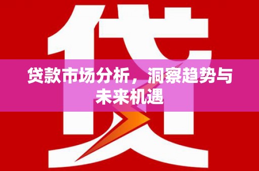 户县贷款市场分析，洞察趋势与未来机遇