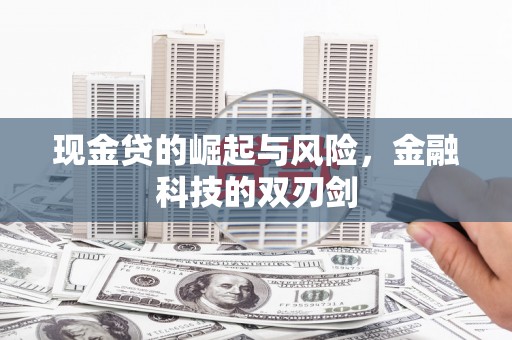 户县现金贷的崛起与风险，金融科技的双刃剑