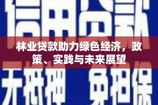 户县林业贷款助力绿色经济，政策、实践与未来展望