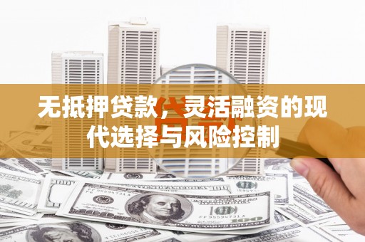 户县无抵押贷款，灵活融资的现代选择与风险控制