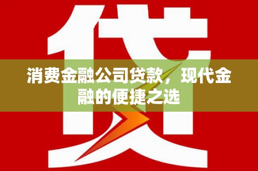 户县消费金融公司贷款，现代金融的便捷之选