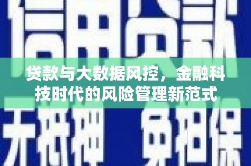 户县贷款与大数据风控，金融科技时代的风险管理新范式