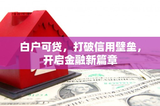 户县白户可贷，打破信用壁垒，开启金融新篇章