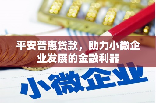 户县平安普惠贷款，助力小微企业发展的金融利器