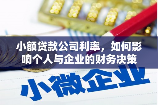 户县小额贷款公司利率，如何影响个人与企业的财务决策