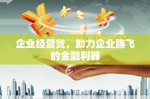 户县企业经营贷，助力企业腾飞的金融利器