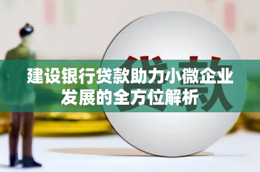户县建设银行贷款助力小微企业发展的全方位解析