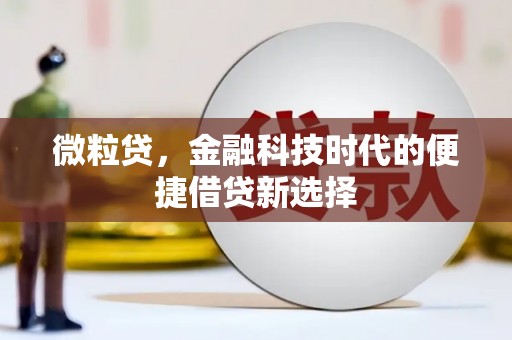 户县微粒贷，金融科技时代的便捷借贷新选择
