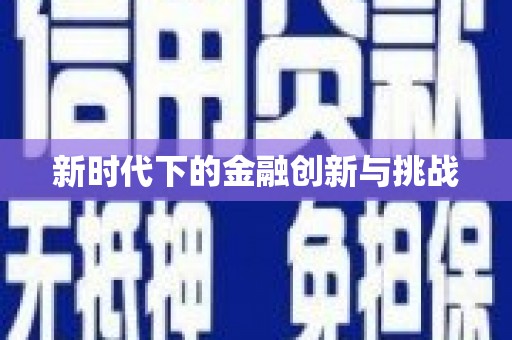 户县新时代下的金融创新与挑战