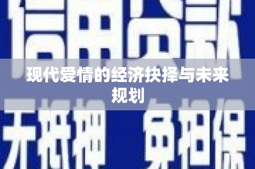 户县现代爱情的经济抉择与未来规划
