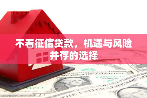 户县不看征信贷款，机遇与风险并存的选择